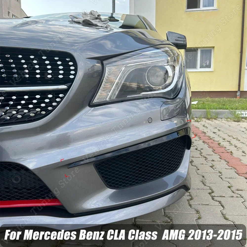 

For Mercedes Benz CLA Class W117 C117 CLA45 CLA200 220 250 AMG 2013-2015 Front Bumper Fog Lamps Lights Eyebrow Wind Knife Cover