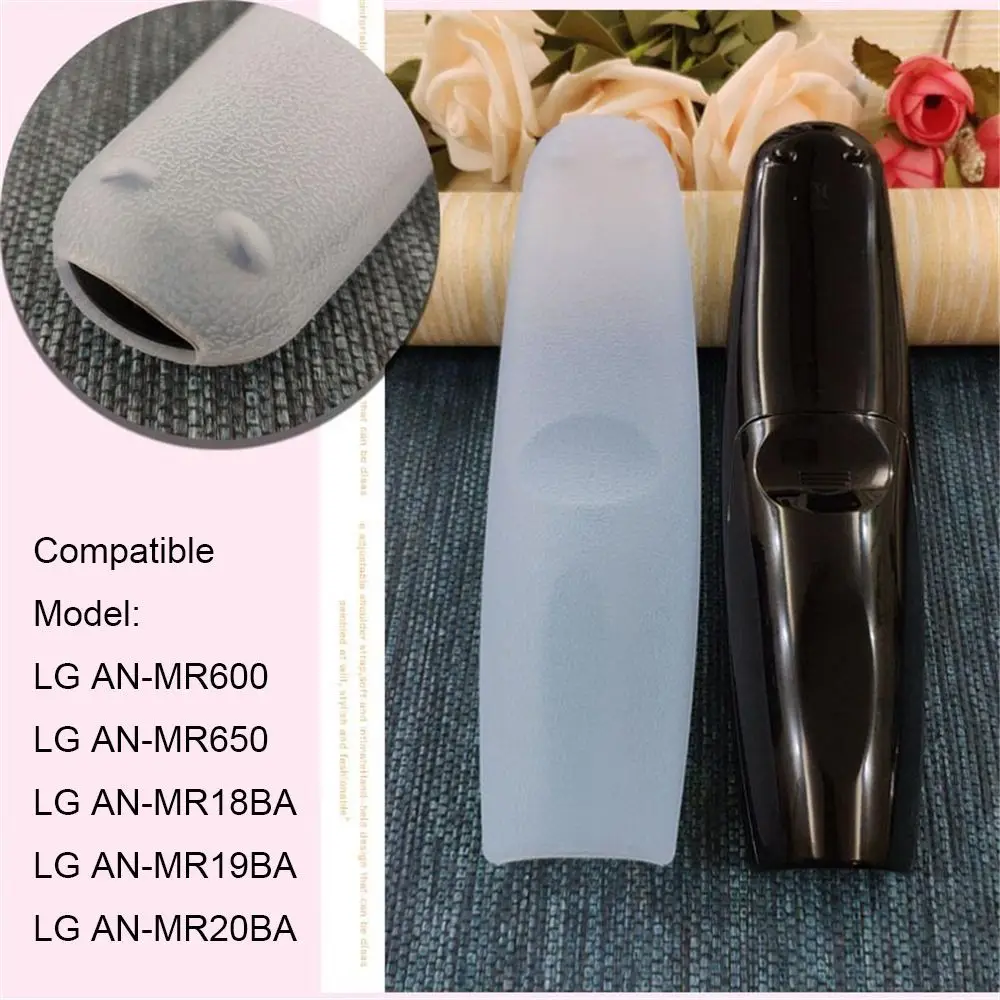 Custodia protettiva in silicone per telecomando LG TV Glow in The Dark, cover remota per telecomando LG Smart TV AN-MR650 AN-MR600 AN-MR18BA AN-MR20BA AN- MR19BA (viola luminoso) – [ Confezione da 2