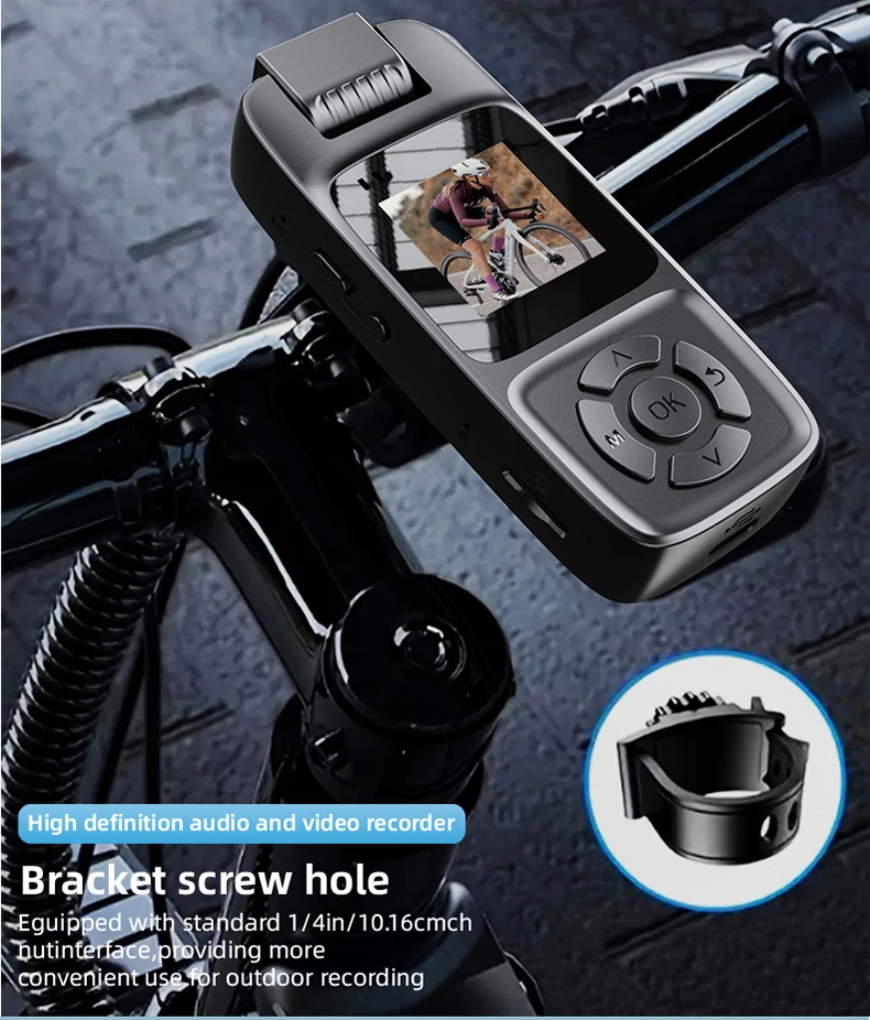 WiFi Mini Camera 4K HD Portable Digital Video Recorder Back Clip Police Body Cam