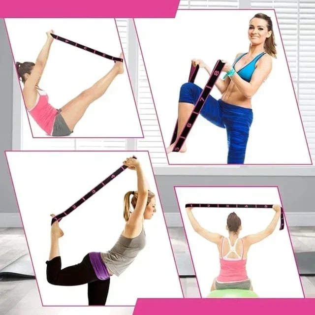8-cell Digital Stretch Band Yoga Multi-stretch Stretch Band Children Latin Dance Posture Correction Digital Resistance Band 4