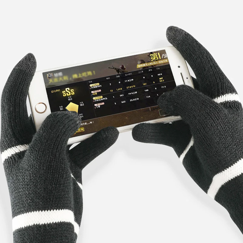 1Pair Polar Sport Couple Touch Screen Smartphone Gloves, Brushed Interior for Comfort & Warmth, Compatible for Universal Phones