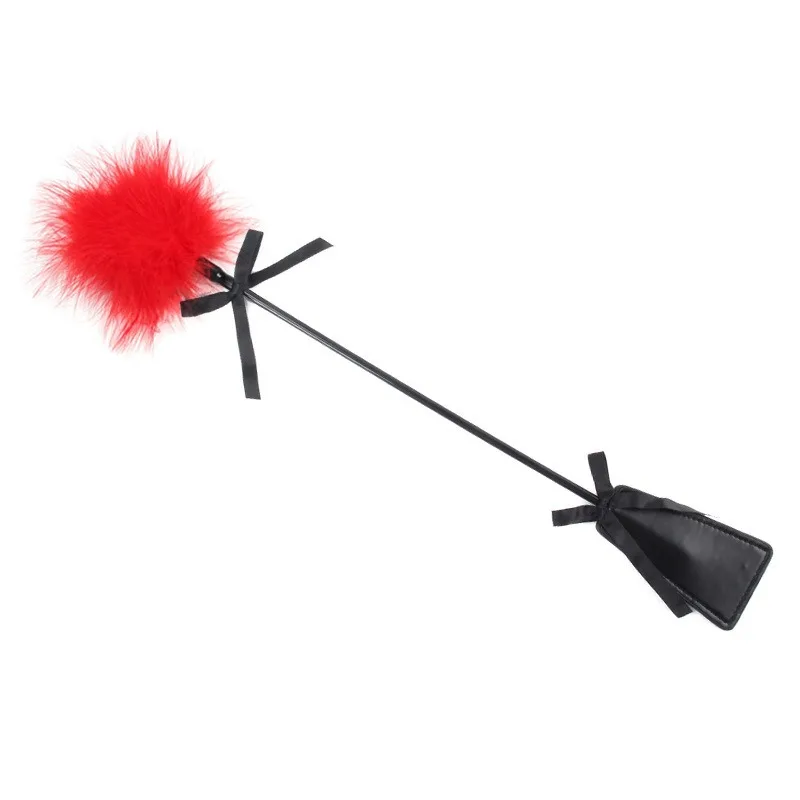 Feather Whip Leather BDSM Spanking Slave SM Master Conquer Temptation Couples Sex Toys Cosplay  Adult Flirting Games