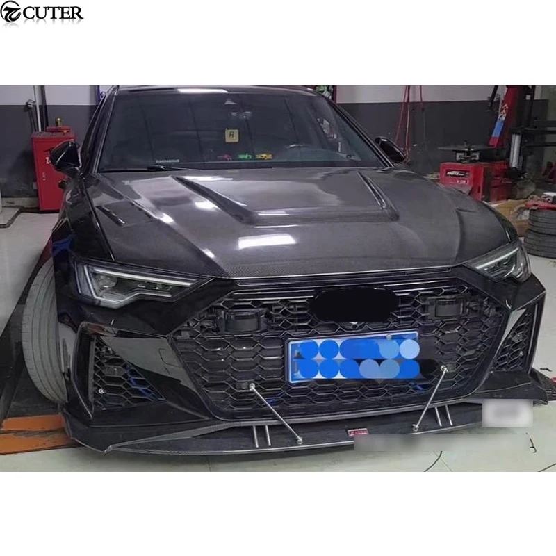 A6 C8 S6 Rs6 Carbon Fiber Frp Engine Hood Bonnet For Audi A6 C8 Car Body  Kit 2020 - Body Kits - AliExpress