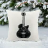 Guitar Sketch Pillow - Modern Home Decor, Adds Musical Charm, Artistic Style, and Creative Inspiration to Your Living Space 3