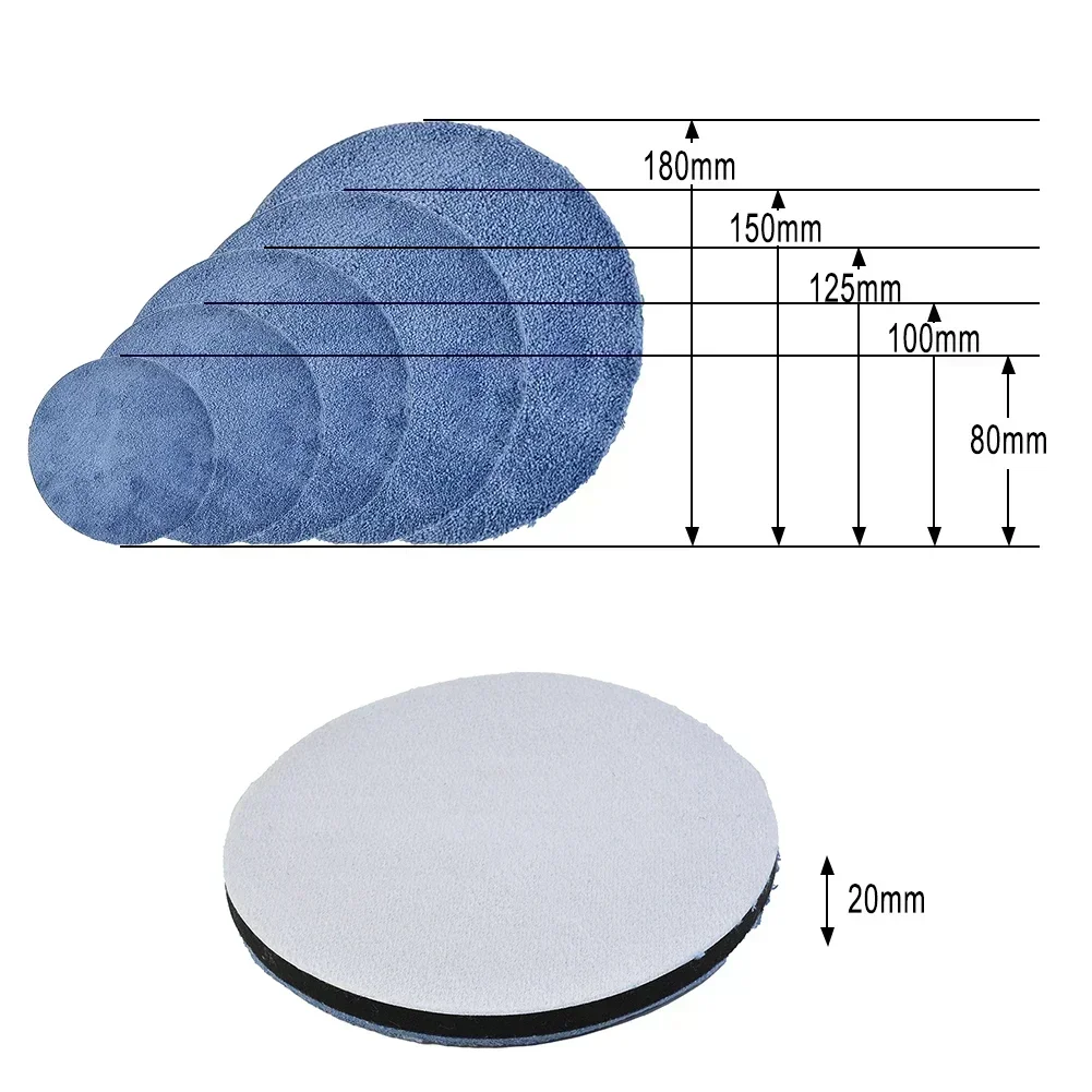 Car Polishing Pad Car Polish Pad for Car Polisher 2X 3/4/5/6/7inch Microfiber Polishing Pads ing Pad Set Car Polishing Pad Tool Accessories