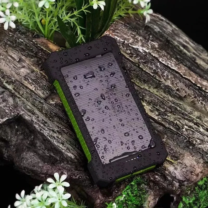

200000mAh Top Solar Power Bank Waterproof Emergency Charger External Battery Powerbank for MI IPhone LED SOS Light+free Shipping