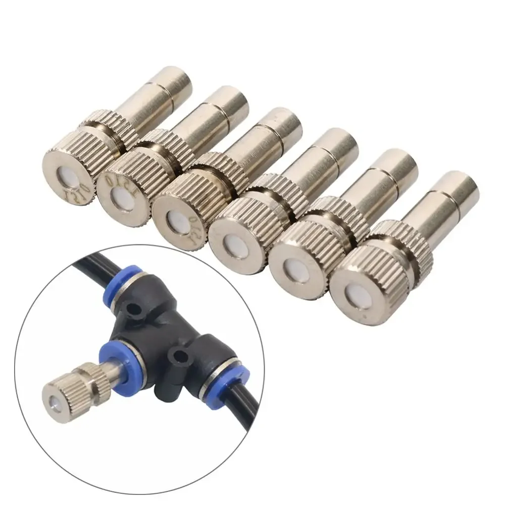 

Low Pressure Fine Misting Nozzles, Disinfection Landscaping, Cooling Humidification, Atomization Sprayers, 0.1-0.8mm, 3Pcs