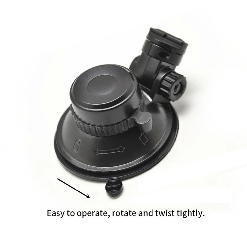 

1pc High Qality Dash Cam Holder Car DVR Mount 360 Degrees Rotating Holder ABS Plastic Black Suction Cup Design