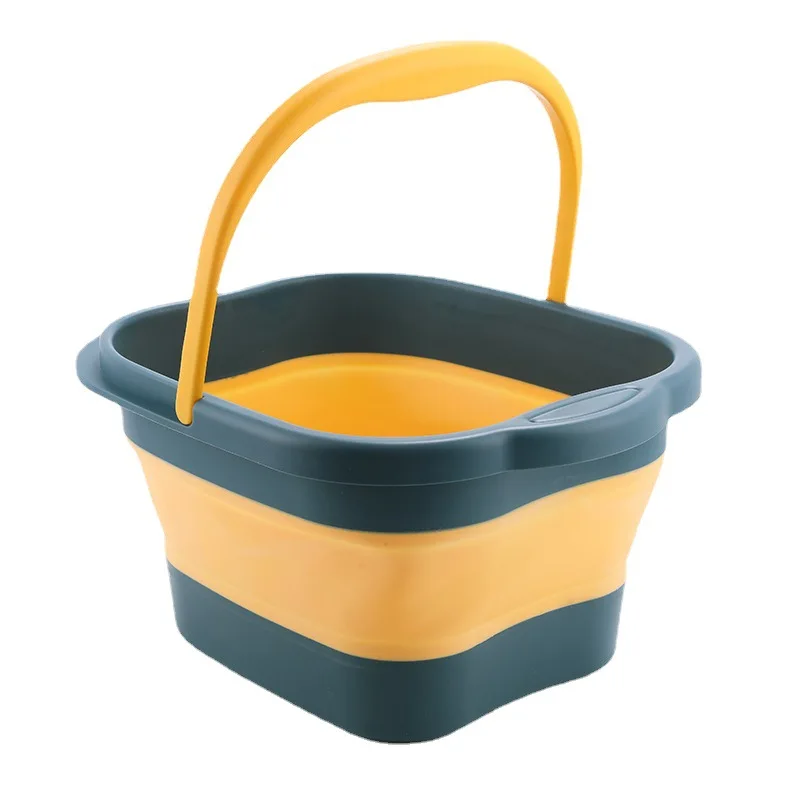 Folding Wash Basin Foldable Bucket Pedicure Tub for Feet Massage Foot Spa Basin Household Folding Basin Laundry Car Washing Bucket