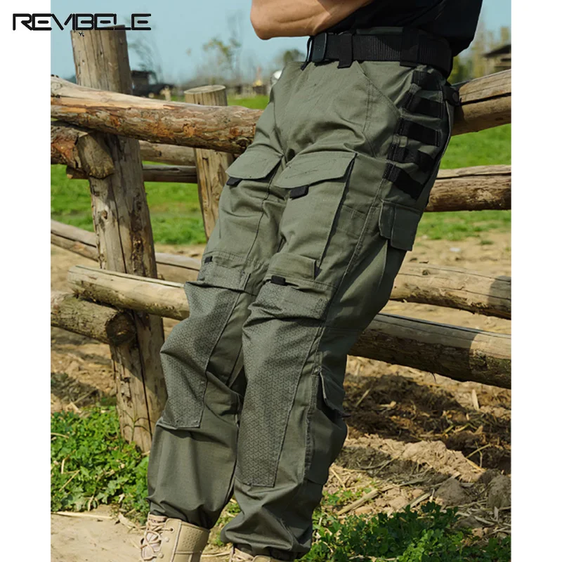 Wear Resistant Tactical Pants Men's Military Training Multi-pocket