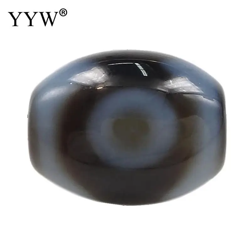 Vintage Natural Tibetan Agate Onyx Dzi Beads Oval 10x12mm Necklace Bracelet Lucky Symbol Powerful Amulet For Jewelry making