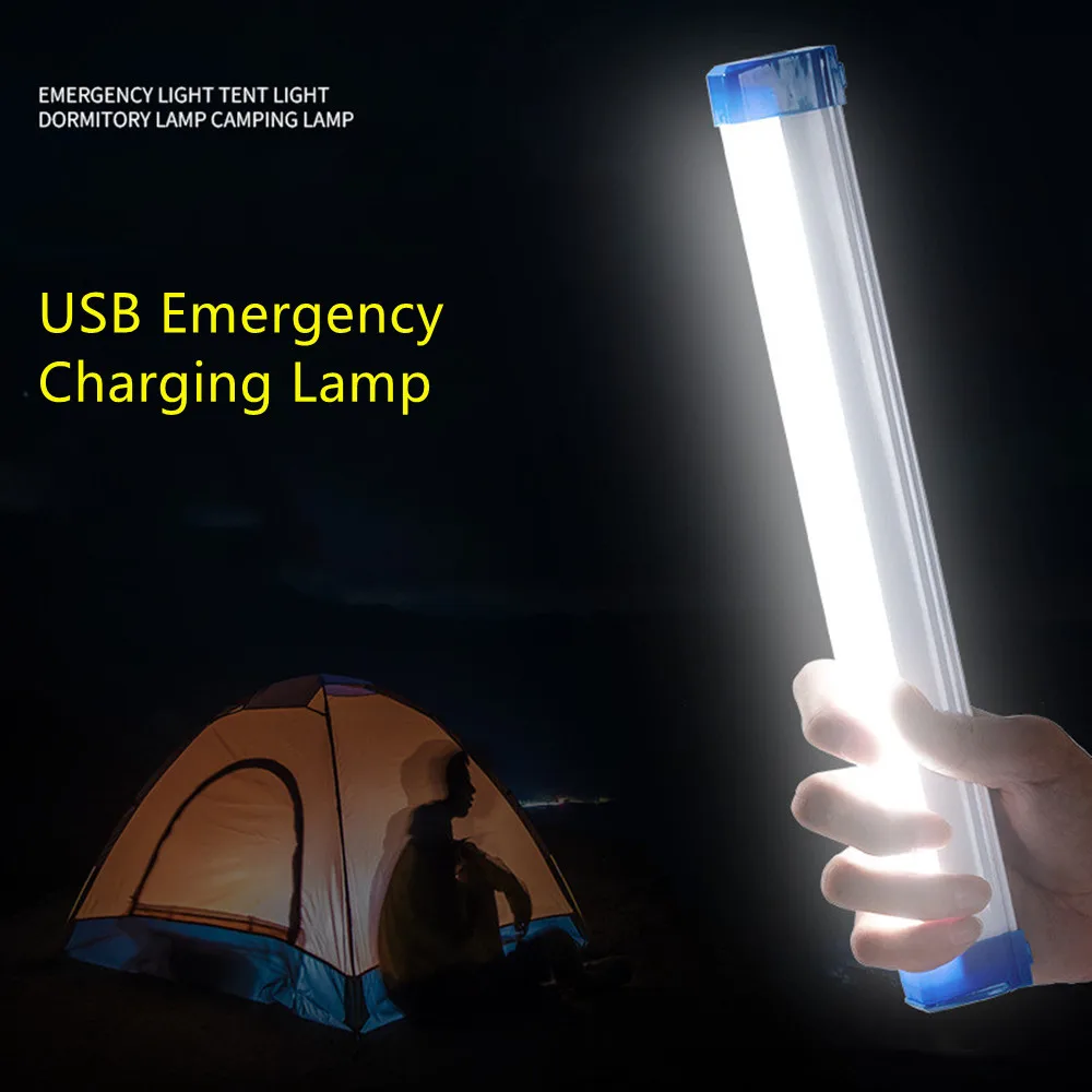 16/31/51CM LED pod lampa wystawowa USB światło awaryjne z akumulatorem do ponownego ładowania Bar odkryty przenośny wielofunkcyjny namiot Camping noc latarnia