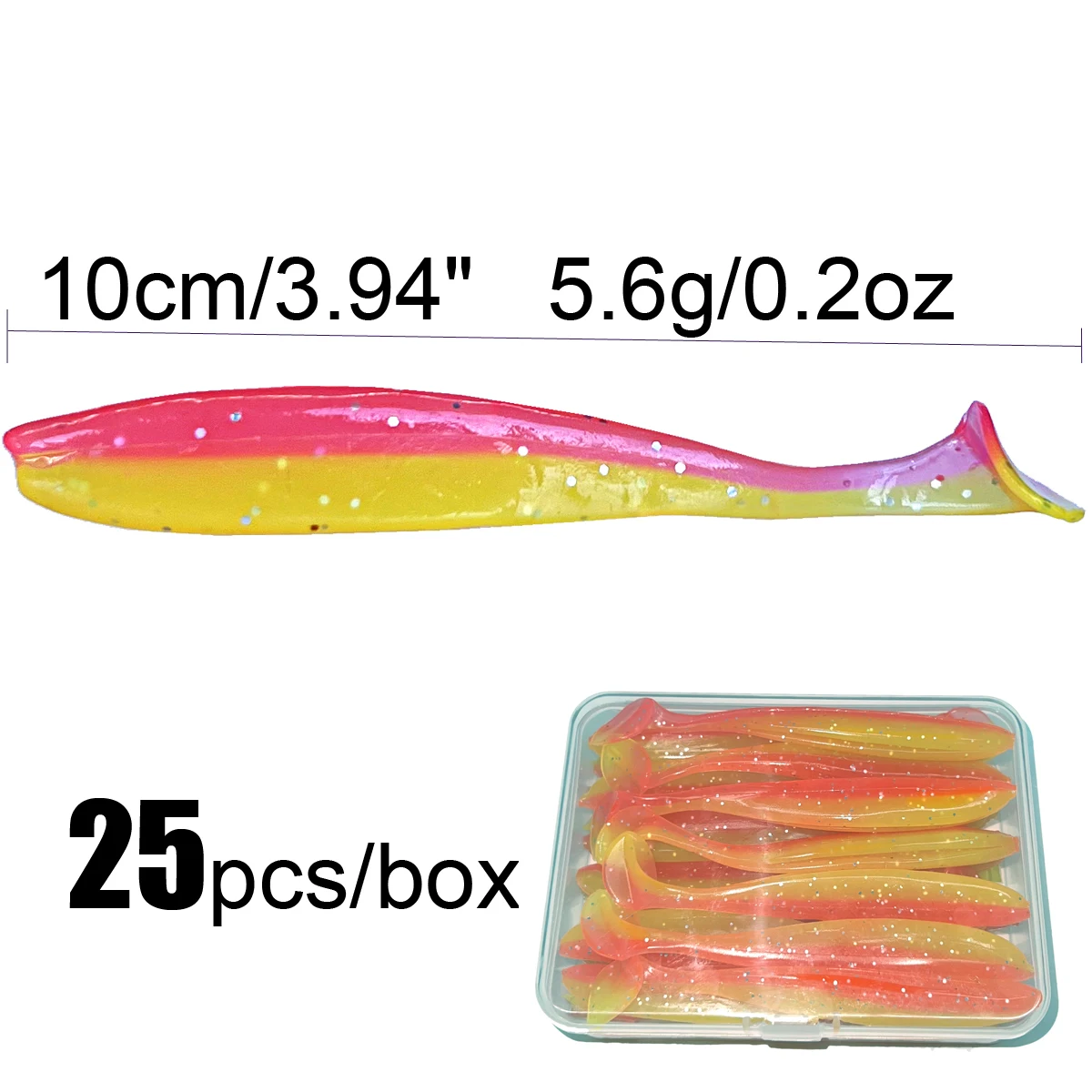 200pcs 17mm Glow In The Dark Artificial Maggot Grub Lures | PVC Soft Baits For Freshwater Fishing - View #8