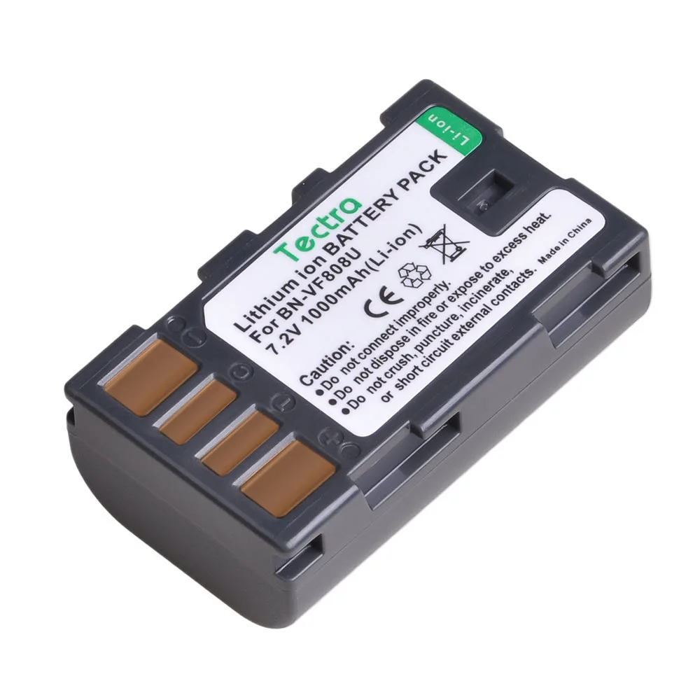 Batteria 1000mAh BN-VF808U per JVC GZ-MG130/131/133/255/275 e D725/745/770/796/790/750/728 7