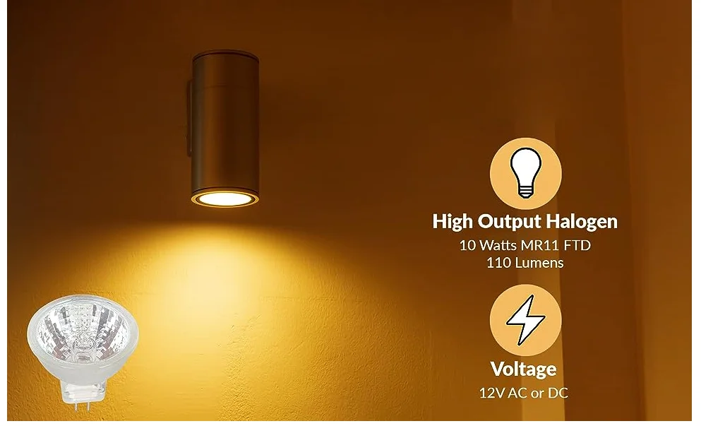 Description Picture 3 of itemMR11 halogen light bulb 50W 12V durable GU5.3 high output halogen light bulb 2-pin GU4 base suitable for landscape lights,