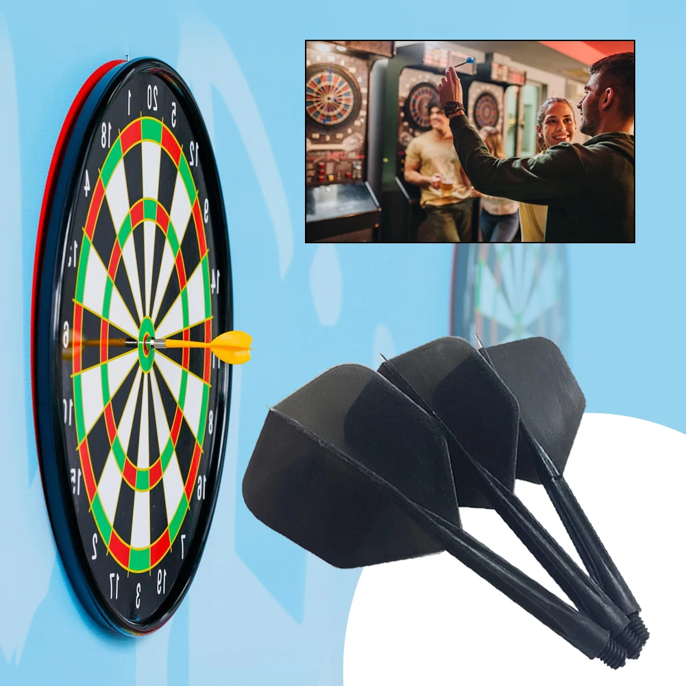 3/6Pcs Integrated Dart Shaft and Flights Standard Shape 2BA Screw In-one Dart Flight Anti-Fall Transparent Dart Accessories Kit