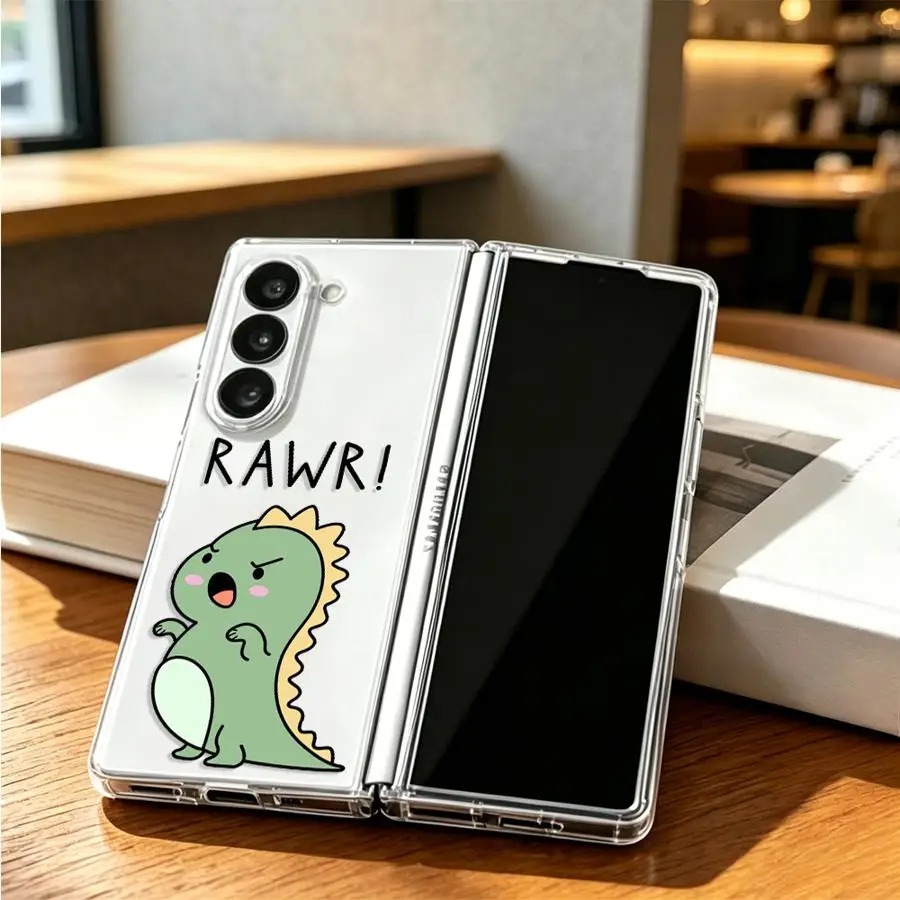 Cartoon Dinosaur Back Phone Case Cover