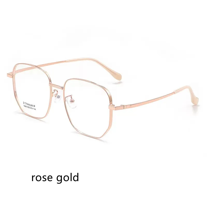 

56mm Big face Retro titanium alloy Frame 2023 New polygon Myopia prescription Woman Men Glasses Myopia Optical Frames s8819