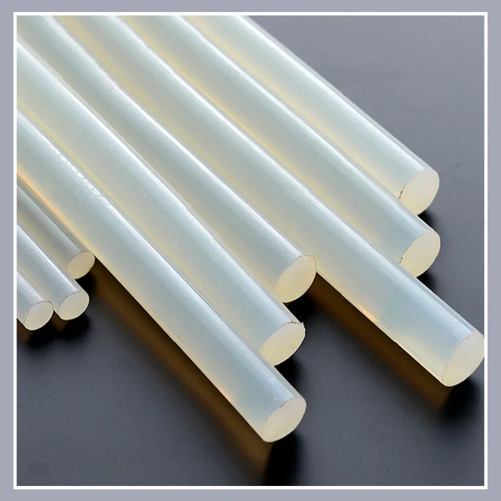 Hot Melt Glue Sticks 7mm 11mm Translucent Strong Viscosity Rods For Glue Gun High Temperature Resistant 10 50Pcs