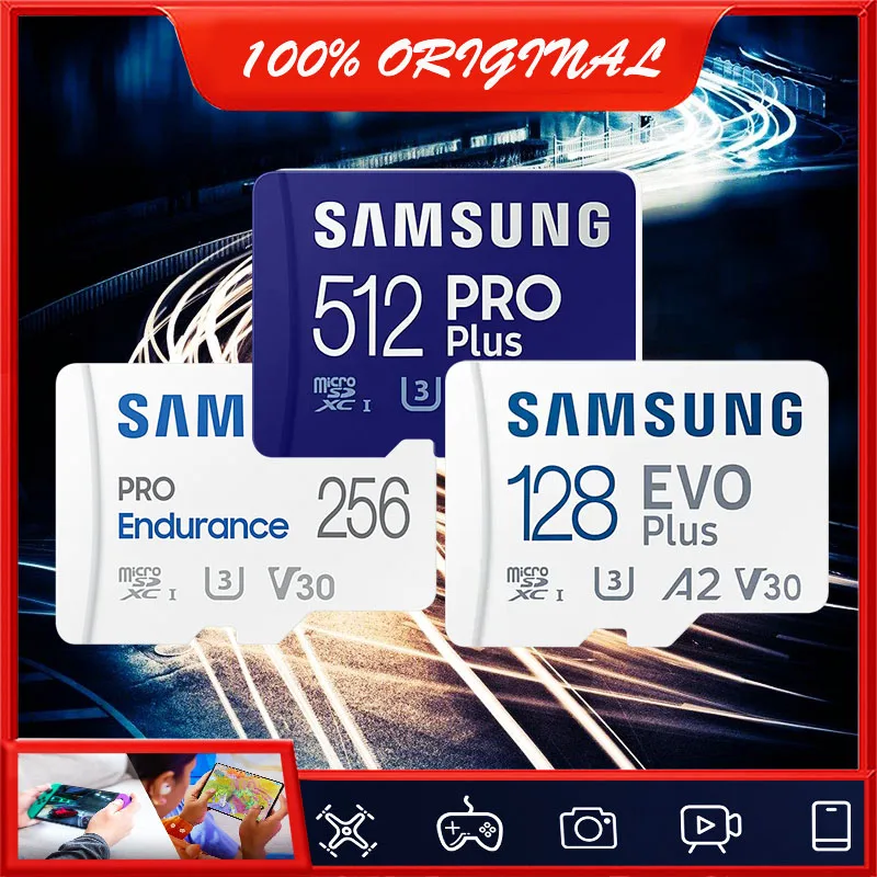 Carte micro SDXC 512 GB Samsung EVO Select + Adaptateur