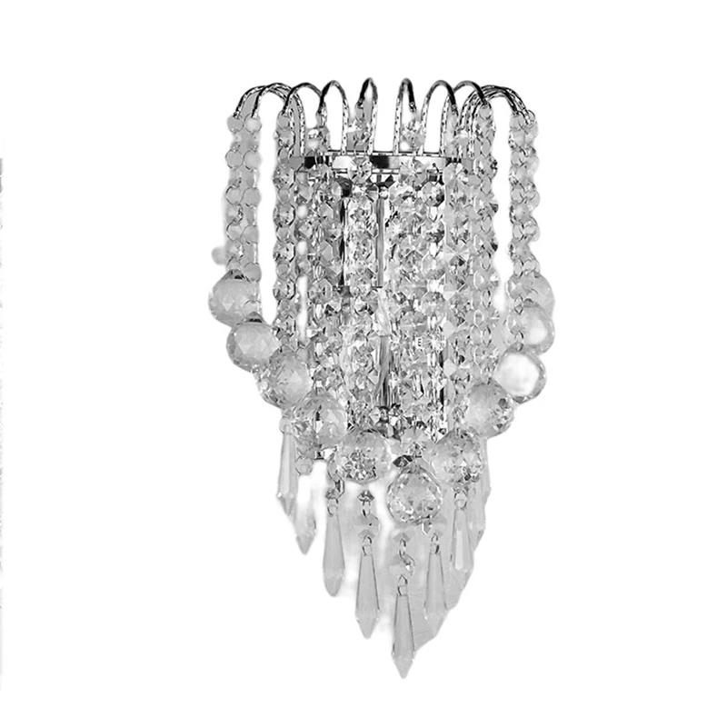 

Modern Crystal Chandelier Wall Light Lighting Fixture E14 LED Ceiling Lights Background Wall Bedroom Bedside Wall Lamp