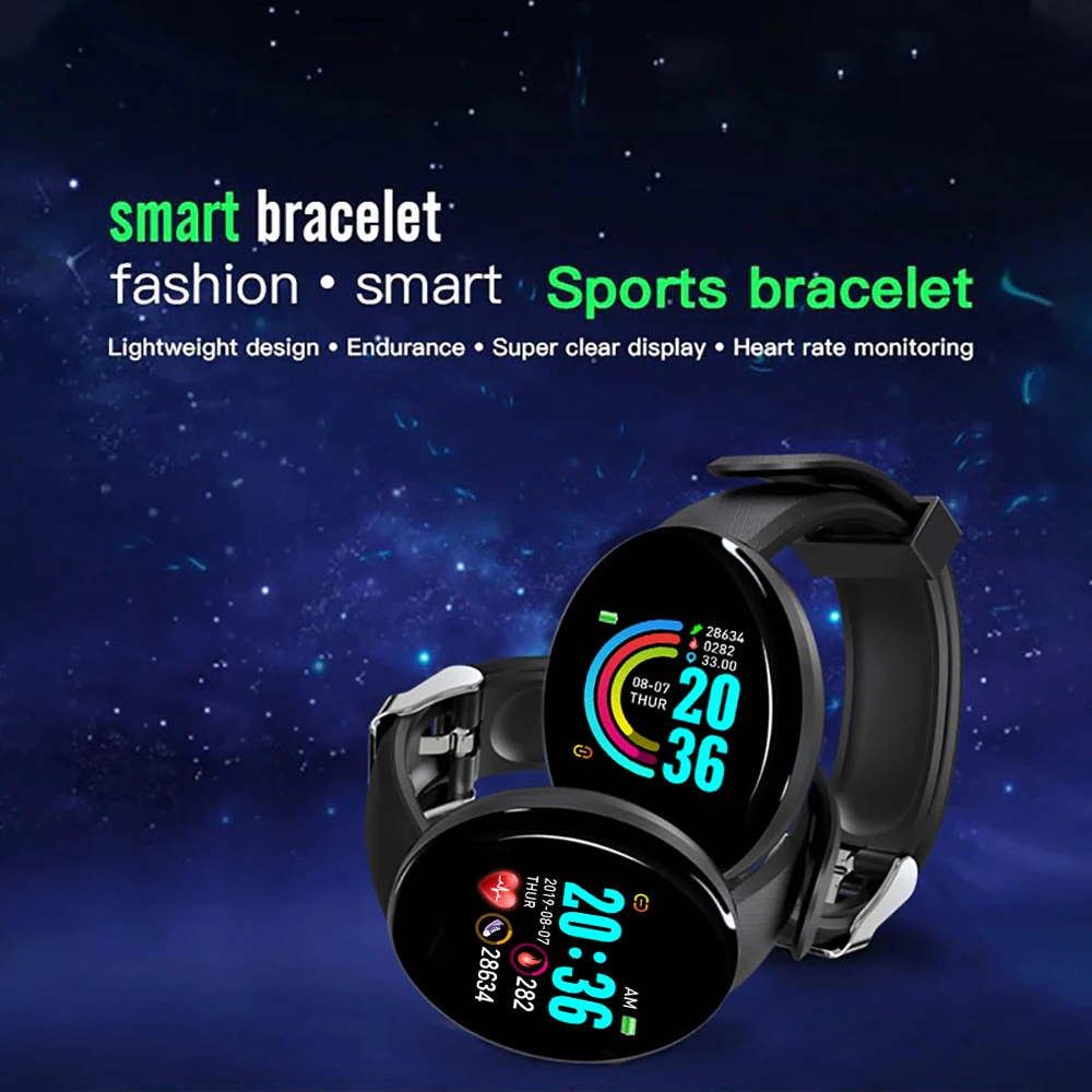 Children Watch Men Women Smart Bracelet LED D18 Smartwatch Waterproof Smart Touch Screen Bracelet Smartband kids watches girls 2