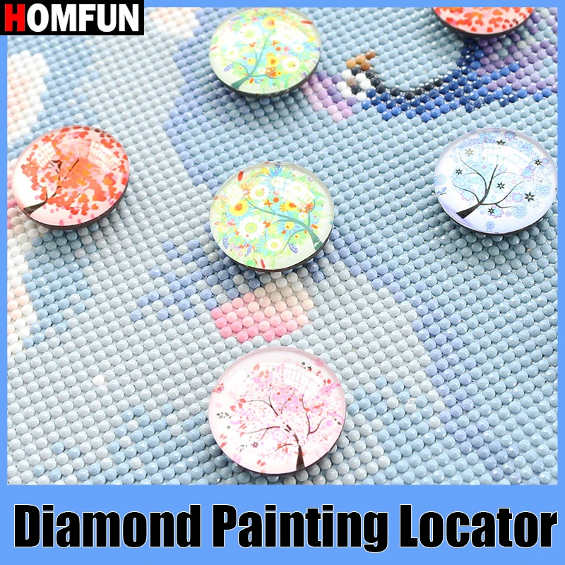 5D Diamond Painting Four Seasons Locator Magnet Holder Accessories Cover DIY Art Embroidery Fixer Tools 1pcs Random Color for HOMFUN,diamond painting accessories