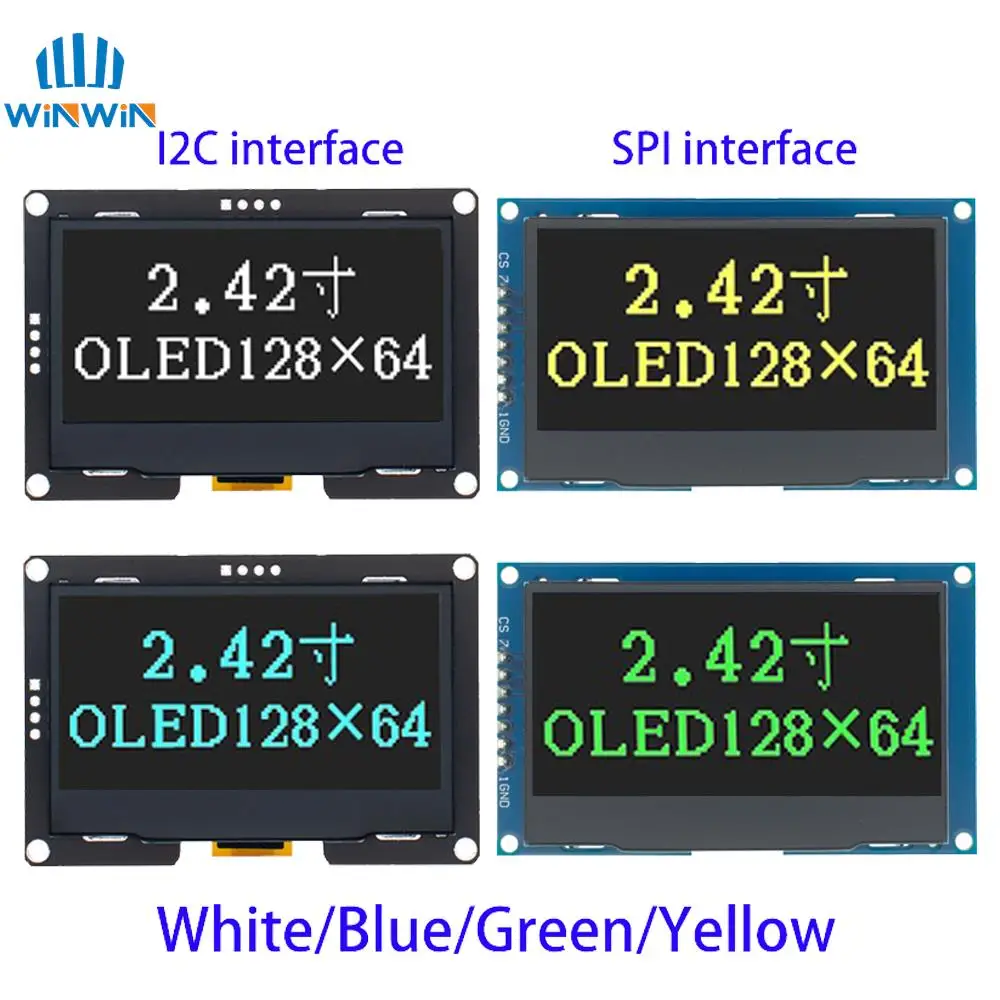 M-dulo-de-pantalla-LCD-OLED-interfaz-Serial-para-Arduino-UNO-R3-C51-2-4 ...