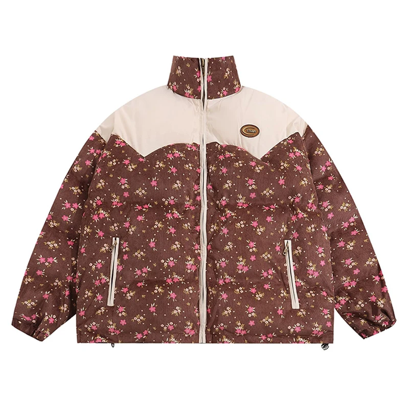 

Парка мужская Вельветовая в стиле пэчворк, уличная одежда, винтажная мягкая куртка в стиле хип-хоп, свободная Толстая теплая пуховая куртка в стиле Харадзюку