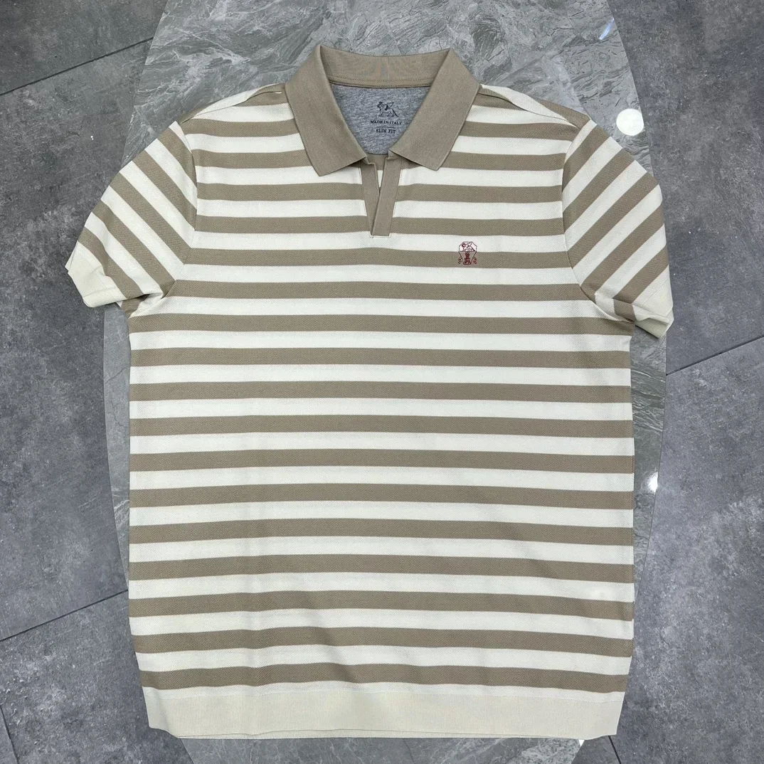 

2024DIKU Shirt silk men 2024 summer new short sleeve breathable thin embroidery quality big size M-5XL