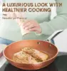 Nonstick Fry Pan With Lid, Hammered Copper Frying Pan Nonstick Skillet, 12 Inch Frying Pan Induction Compatible - L 6