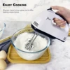 saengQ Handheld electric egg beater, household automatic mixer, egg white and cream beater, mini 7-speed white 1