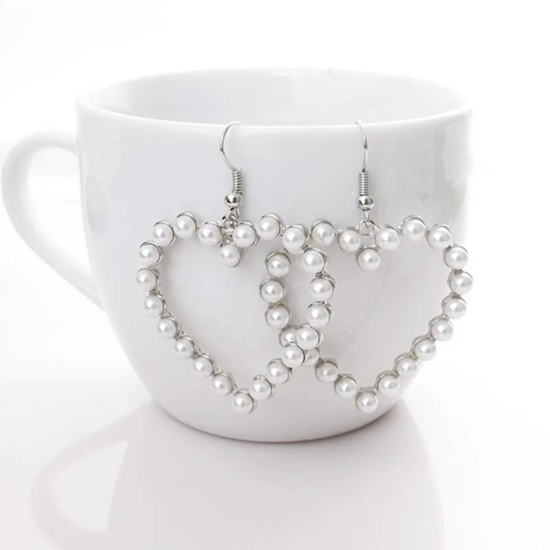 Pandora Essence 263807C00 - Orecchini a cerchio a forma di cuore organico in argento sterling con lega di metallo dorata, 24,5x25,9x19,7 mm, Argento