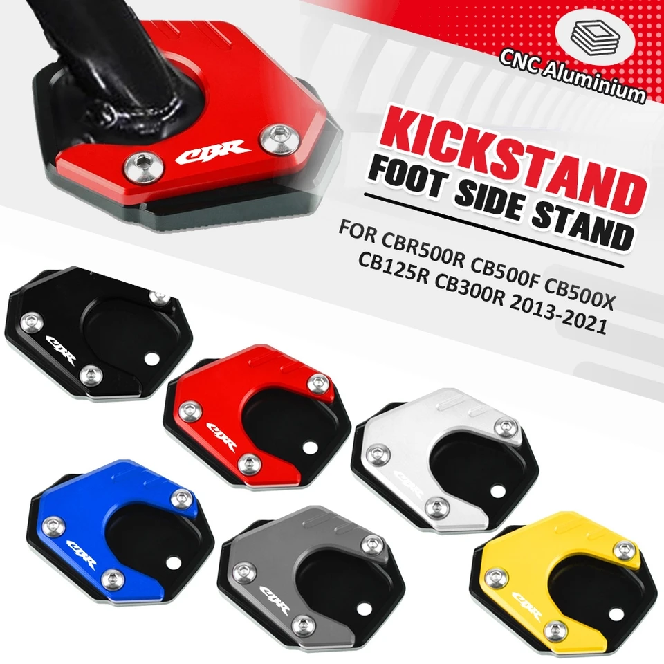 PSLER Kickstand Pad For Honda CB/CBR Motorcycles - Anti-Slip Extension Plate