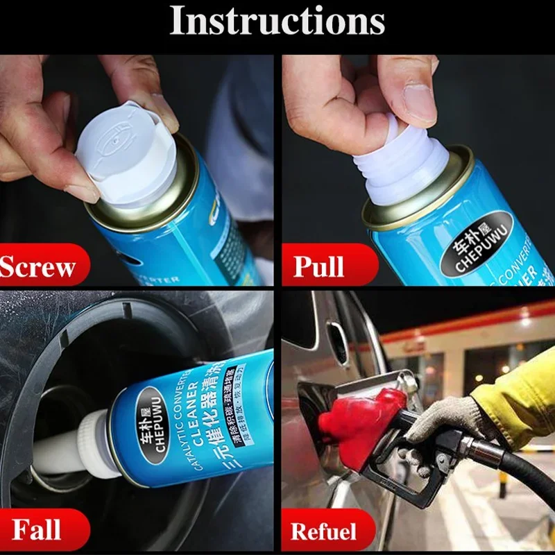 Engine Cleaner Car Carbon Cleaning Agent 300/600/1200ML Fuels System Cleaner Catalytic Converter Engine Accelerators engine cleaner