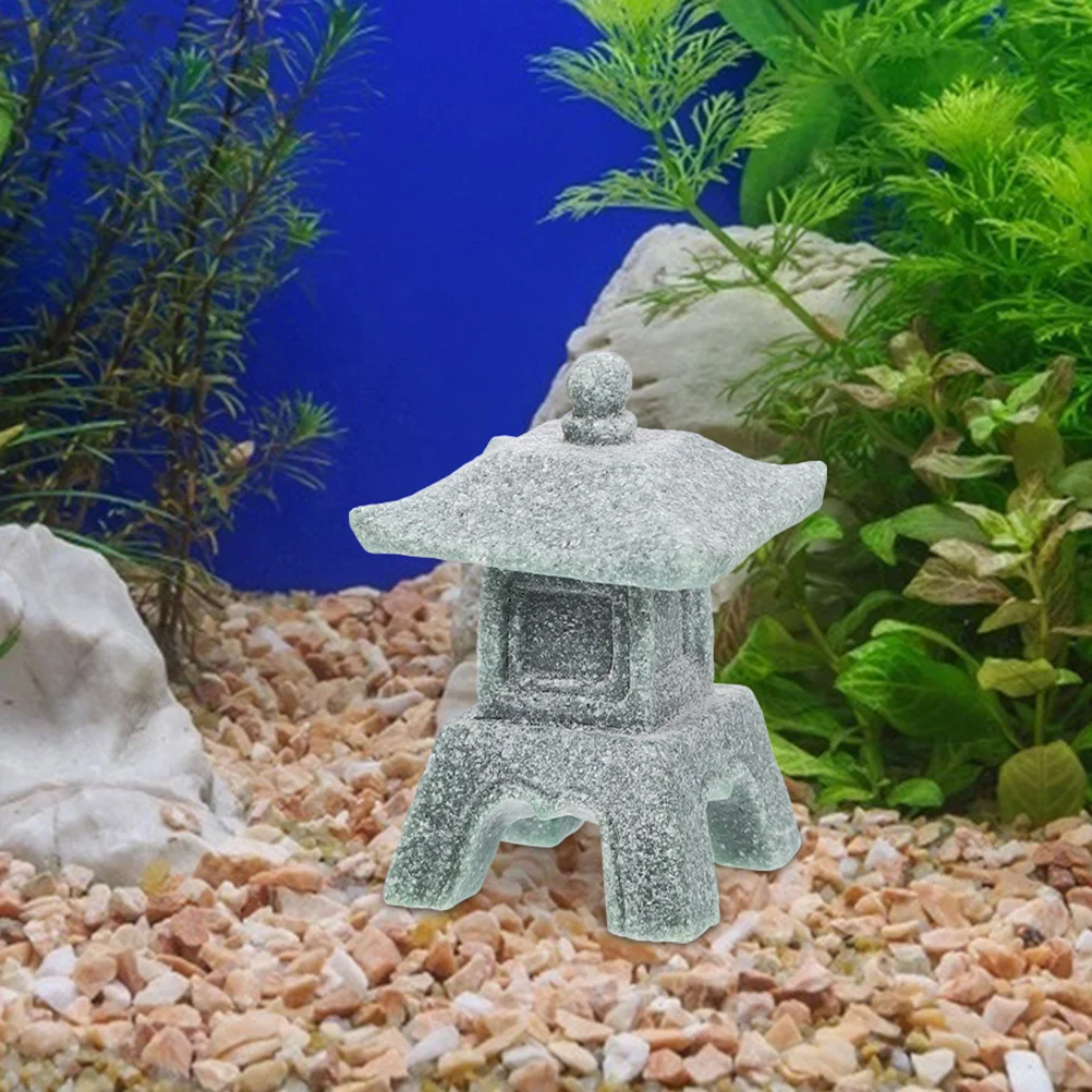 

2 Pcs Japanese Tower Light Decoration Asian Pagoda Sculpture Ornament Aromatherapy