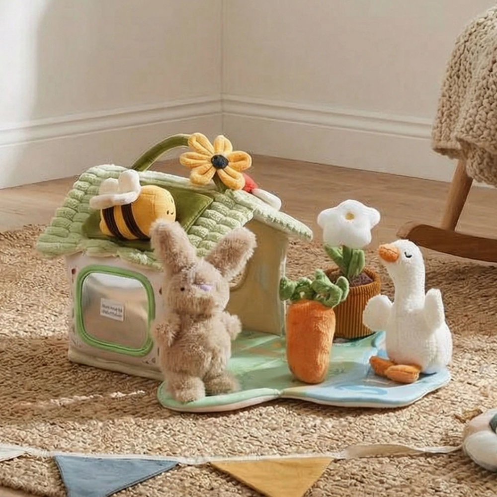 Baumwoll-Puppenhaus-Möbelset für Kinder, Miniatur-Rollenspielzeug zur Förderung der Feinmotorik bei Kleinkindern, Baby-Spielzeuggeschenk – Detail 19