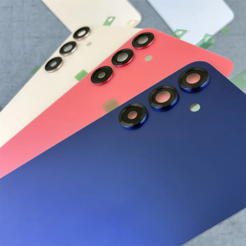Premium Battery Glass Back Cover with Camera Lens Frame - Enhanced Rear Door Housing Replacement Part