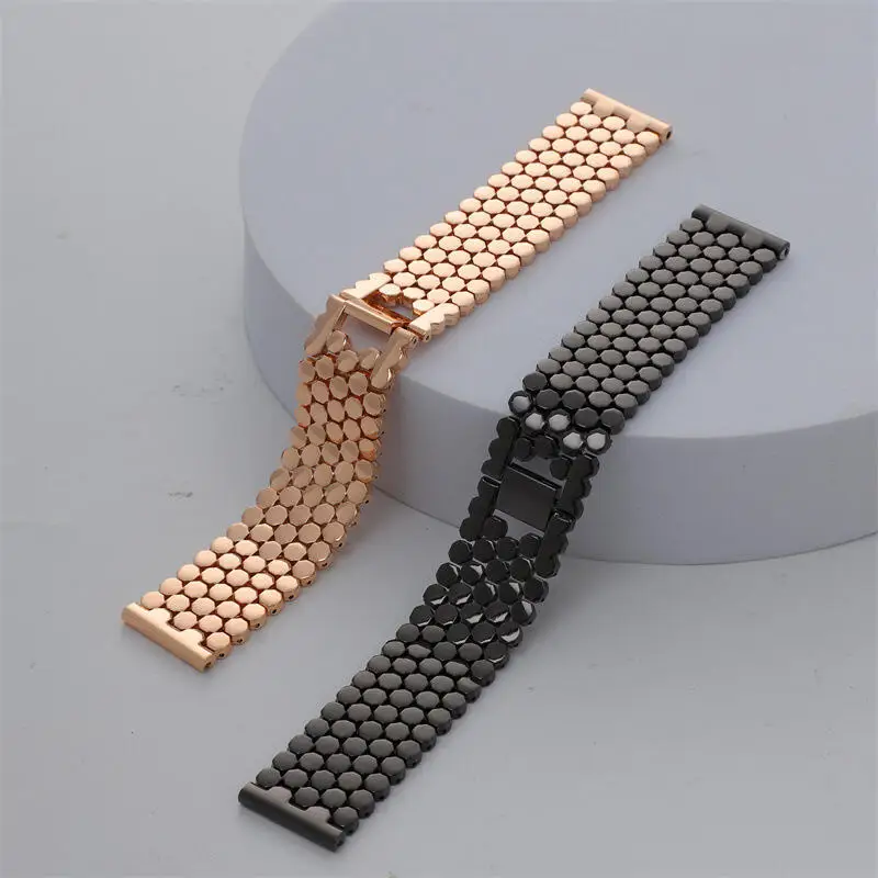 Premium 22mm Stainless Steel Metal Bracelet Strap