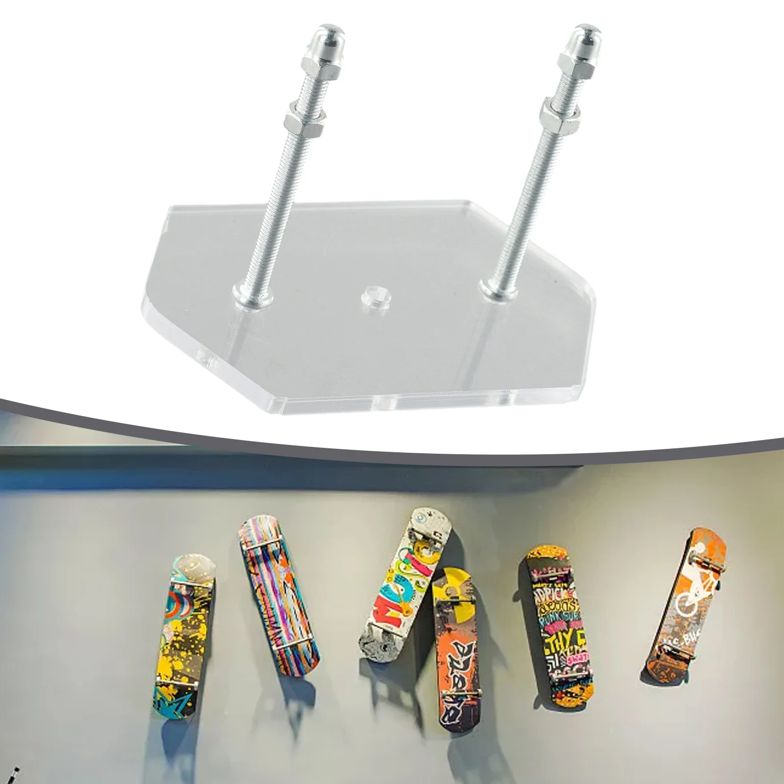 Прочная Практичная Вешалка для хранения аксессуаров для скейтборда с винтами и болтами, износостойкая