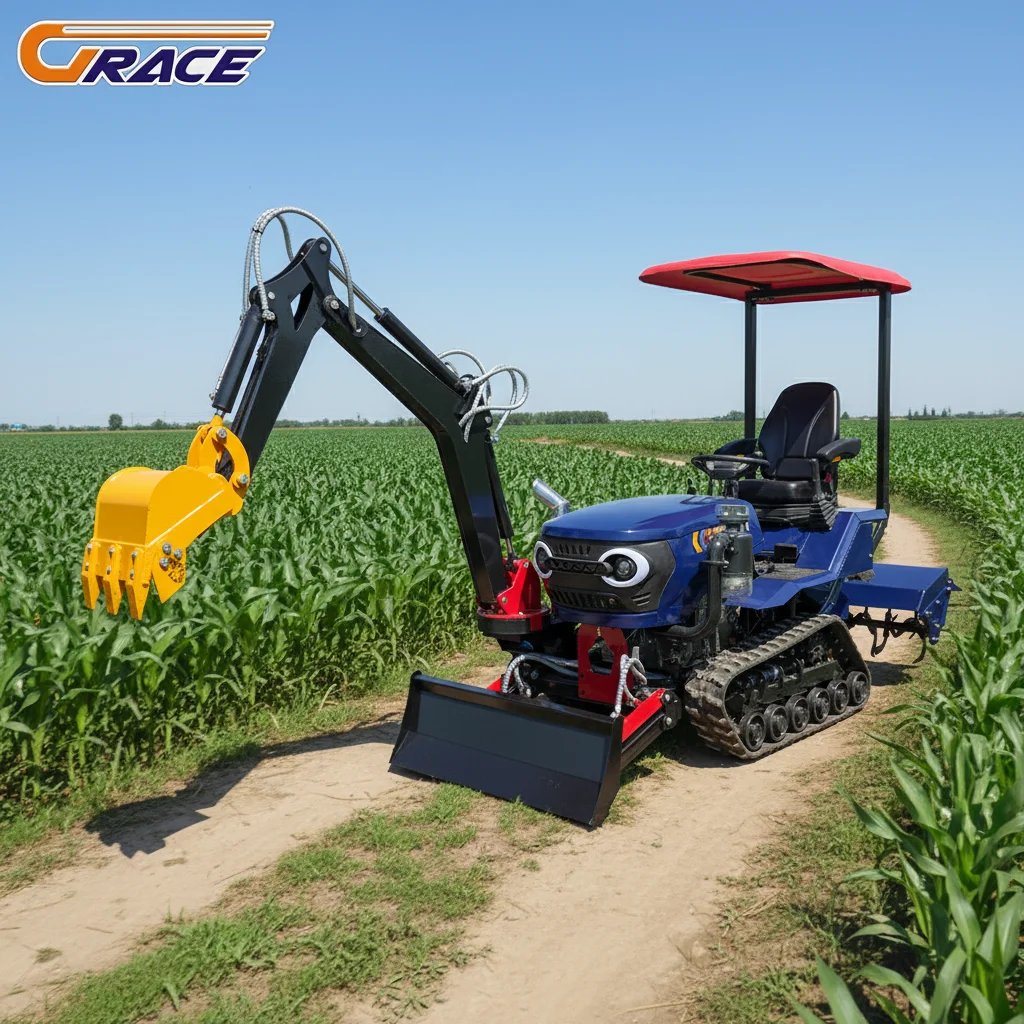 Anpassbarer Vielseitiger Traktor, Kompatibel mit Verschiedenen Landwirtschaftlichen Geräten und Werkzeugen