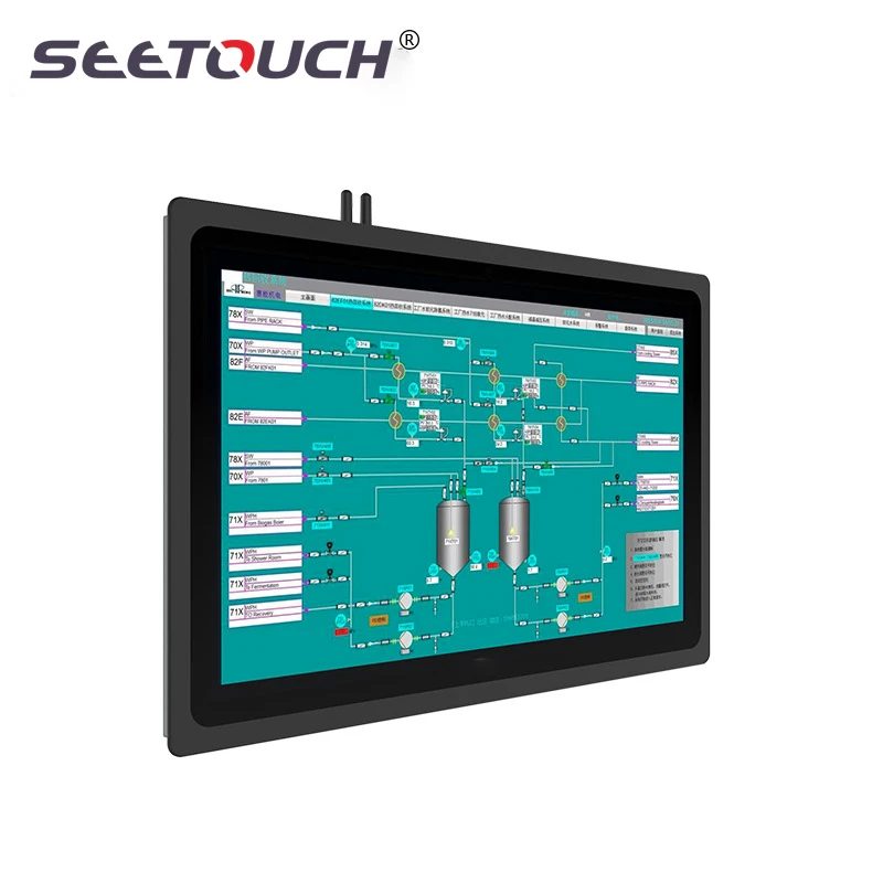 

18.5 inch industrial panel pc19'' embedded ip65 waterproof industrial tablet pc daylight readable thin touch screen lcd monitor
