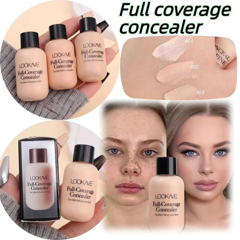 Waterproof Covering Concealer Long Lasting Liquid Shadows Not Easy Smudged Foundation Cream Multiple Colors Korean Cosmetics sponge head concealer liquid concealer waterproof concealer makeup concealer concealer foundation cream face concealer liquid eyeshadow