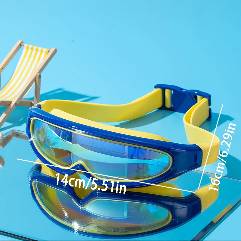 Gafas de natación antiniebla impermeables para niños, lentes de colores profesionales, UV, Gafas de natación