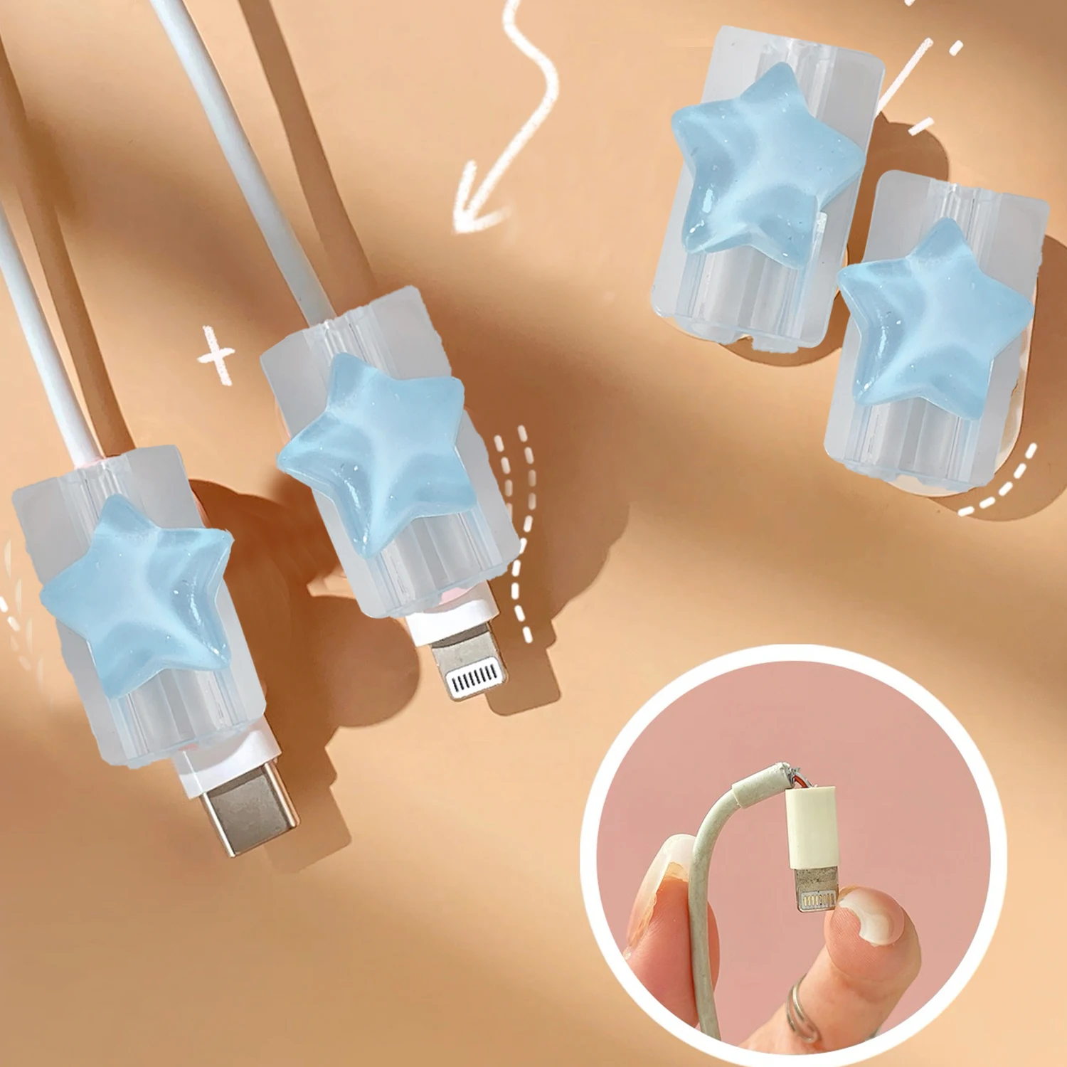 Cartoon Star Cable Winder and Protector