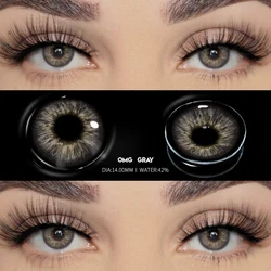 Vibrant Colored Contact Lenses for a Natural, Fashionable Look (Gray)