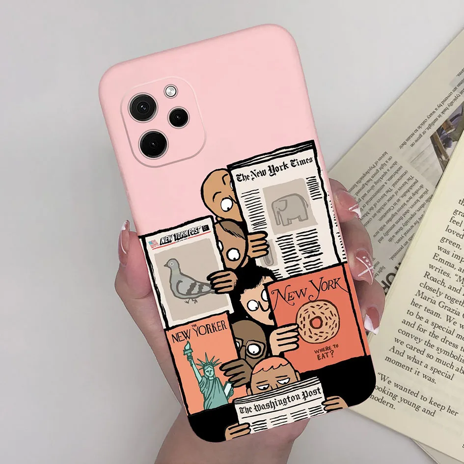 Cute Cartoon Dinosaur Bear Soft Silicone Case for Huawei Nova Y61 and Enjoy 50z