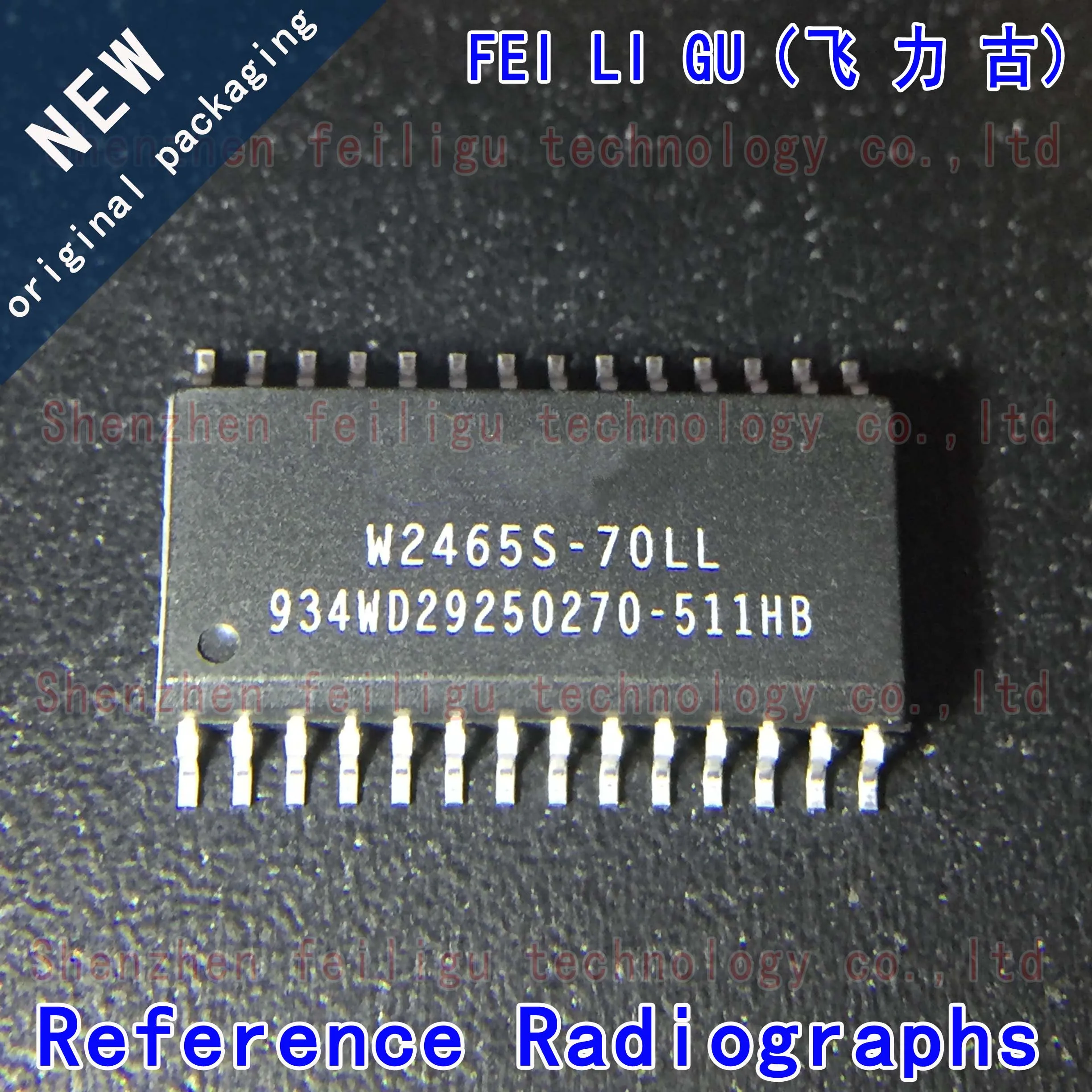 1PCS 100% New original W2465S-70LL W2465S-70 W2465S Package: SOP28 Memory 8K ×8 CMOS Static RAM Chip