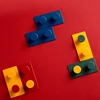 4pcs/set Building Block Key Hooker Wall Coat Hook Modern Decoration Home Hall Organization Door Back Decorative Hook 3