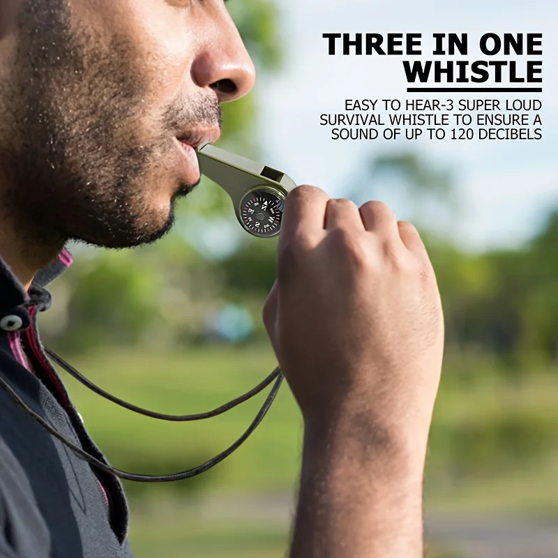 3-in-1 Survival Whistle Keychain 3